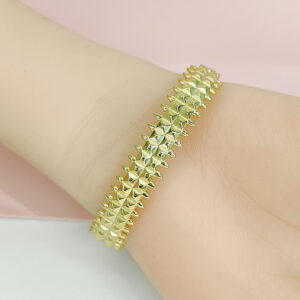 Stainless Steel Bangles Bracelets Crystals/Zirconia Pagoda, Crystals Lattice Good Quality No Change Color For Women Girls CS24110057