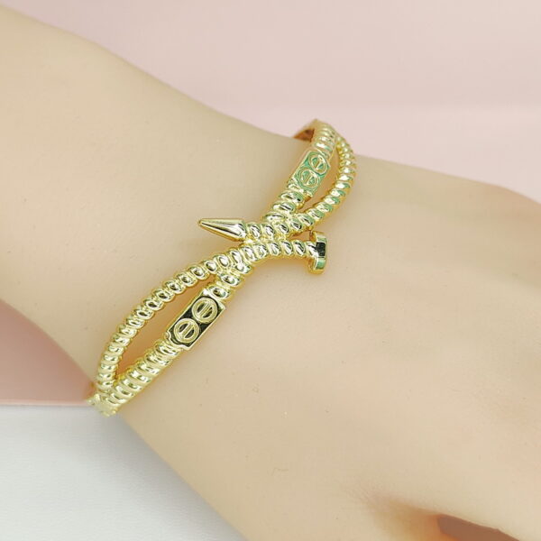 Stainless Steel Bangles Bracelets Crystals/Zirconia Snail Good Quality No Change Color For Women Girls CS24110061