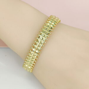 Stainless Steel Bangles Bracelets Crystals/Zirconia Pagoda, Crystals Lattice Good Quality No Change Color For Women Girls CS24110064