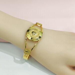 Stainless Steel Bangles Bracelets Crystals/Zirconia Round Good Quality No Change Color For Women Girls CS241216002