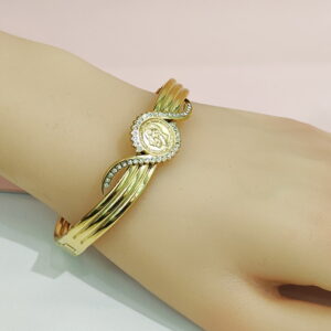 Stainless Steel Bangles Bracelets Twist S Round Good Quality No Change Color For Women Girls CS241216003