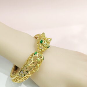 Stainless Steel Bangles Bracelets Leopard'S Head Good Quality No Change Color For Women Girls CS241216014