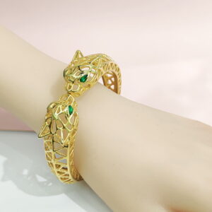 Stainless Steel Bangles Bracelets Leopard'S Head Good Quality No Change Color For Women Girls CS241216015