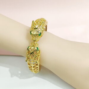 Stainless Steel Bangles Bracelets Leopard'S Head Good Quality No Change Color For Women Girls CS241216016