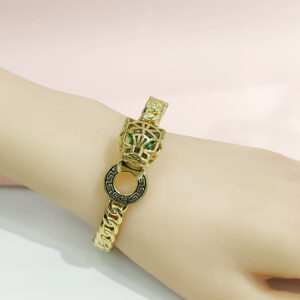 Stainless Steel Bangles Bracelets Leopard'S Head Good Quality No Change Color For Women Girls CS241216017