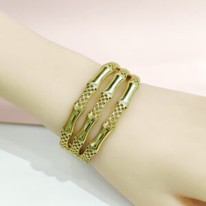 Stainless Steel Bangles Bracelets Bamboo Openwork Good Quality No Change Color For Women Girls CS241216019