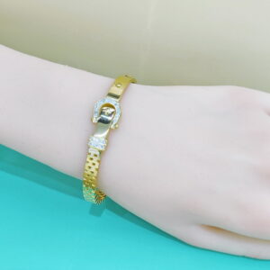 Stainless Steel Bangles Bracelets Crystals/Zirconia Lock Good Quality No Change Color For Women Girls CS250108009