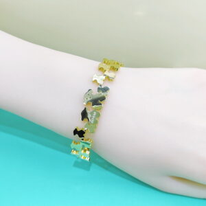 Stainless Steel Bangles Bracelets Crystals/Zirconia Love Heart Dogs Puppies Good Quality No Change Color For Women Girls CS250108016