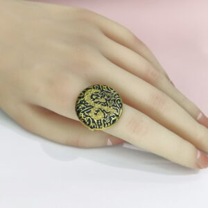 Open Adjustable Stainless Steel Rings  Full Grain Round Good Quality No Change Color For Women Girls DS24110012