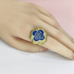 Open Adjustable Stainless Steel Rings Octopetal Flower Good Quality No Change Color For Women Girls DS24110014