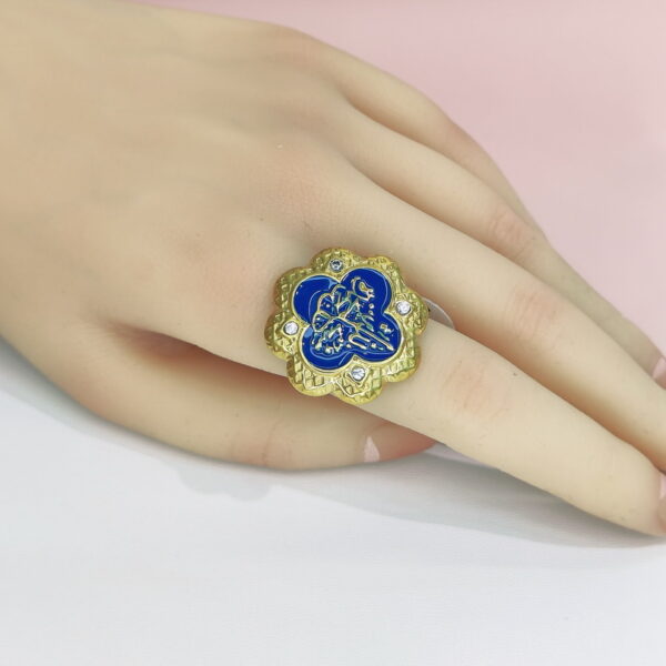Open Adjustable Stainless Steel Rings  Octopetal Flower Good Quality No Change Color For Women Girls DS24110014