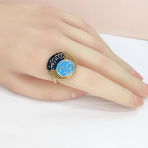 Open Adjustable Stainless Steel Rings Round With Oil Drop Good Quality No Change Color For Women Girls DS24110027