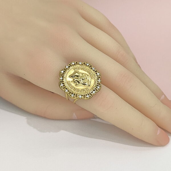 Open Adjustable Stainless Steel Rings  Round With Animal Good Quality No Change Color For Women Girls DS24110033