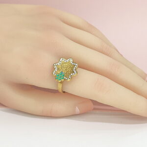 Open Adjustable Stainless Steel Rings  Geometric With Crystals Good Quality No Change Color For Women Girls DS24110035