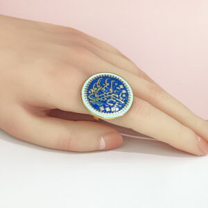 Open Adjustable Stainless Steel Rings  Round Enamel Good Quality No Change Color For Women Girls DS24110043