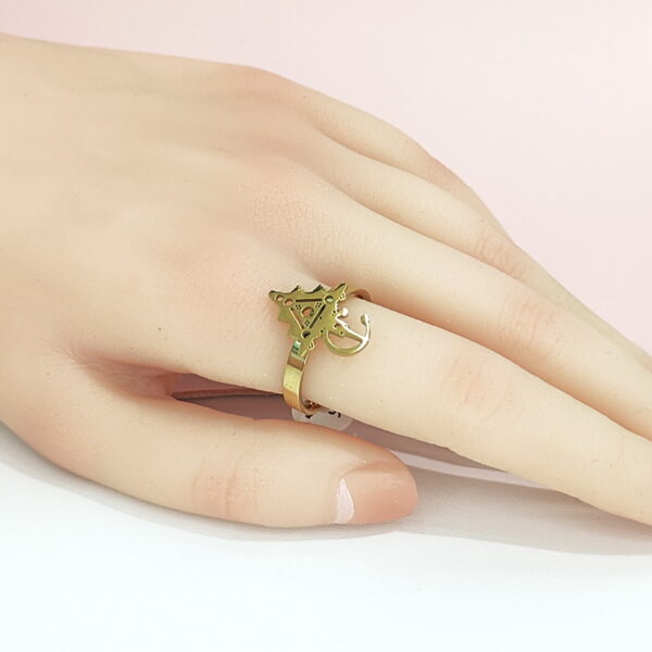 Open Adjustable Stainless Steel Rings  Creative Geometric Good Quality No Change Color For Women Girls DS24110045