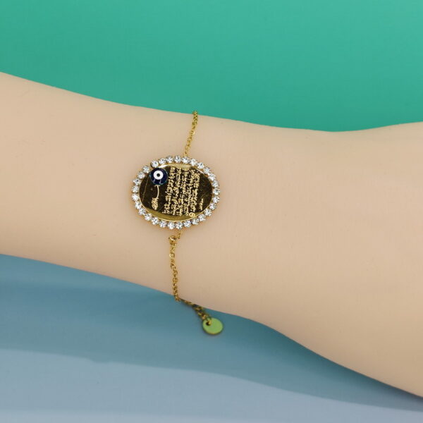 Stainless Steel Bracelets Bangles Black Oval With Zircon Good Quality No Change Color For Women Girls ES24110004