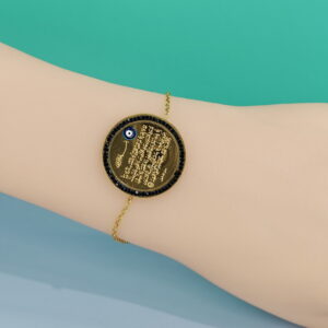 Stainless Steel Bracelets Bangles Black Devil'S Eys Good Quality No Change Color For Women Girls ES24110005