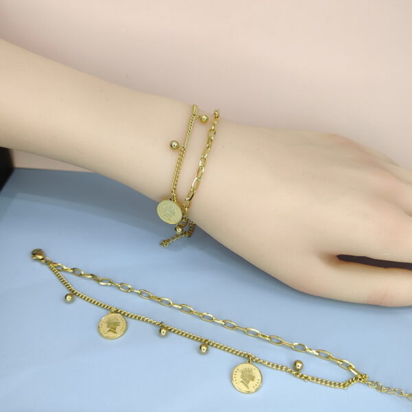 Stainless Steel Bracelets Bangles with Pandents Avatar Good Quality No Change Color For Women Girls  ES250108028