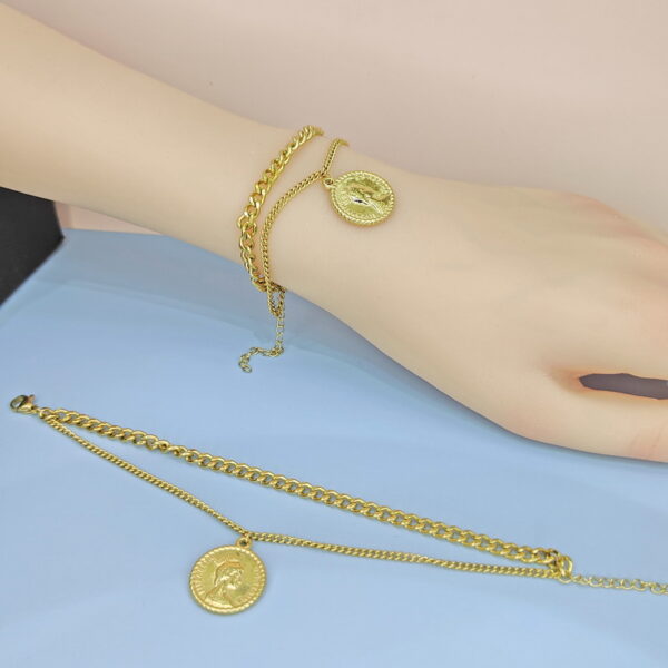 Stainless Steel Bracelets Bangles with Pandents Avatar Good Quality No Change Color For Women Girls  ES250108044
