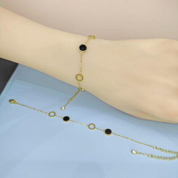 Stainless Steel Bracelets Bangles with Pandents Round  Good Quality No Change Color For Women Girls  ES250108057