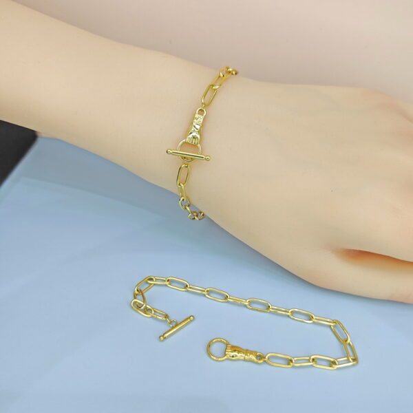 Stainless Steel Bracelets Bangles with Pandents Smooth Ot Clasps Good Quality No Change Color For Women Girls  ES250108060