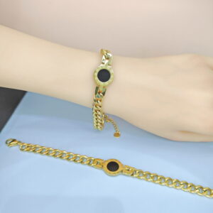 Stainless Steel Bracelets Bangles with Pandents Round Clock  Good Quality No Change Color For Women Girls  ES250108074