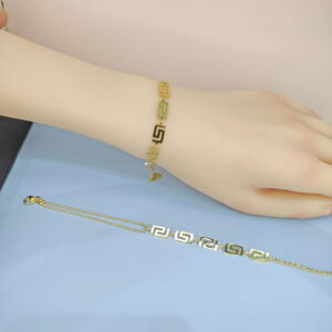 Stainless Steel Bracelets Bangles with Pandents Geometric  Good Quality No Change Color For Women Girls  ES250108080