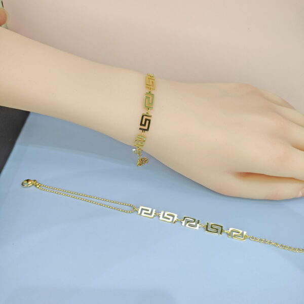 Stainless Steel Bracelets Bangles with Pandents Geometric  Good Quality No Change Color For Women Girls  ES250108080