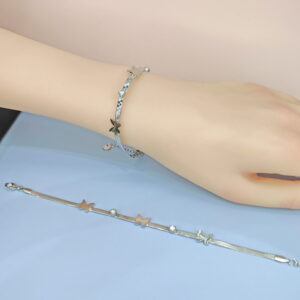Stainless Steel Bracelets Bangles with Pandents Butterfly Good Quality No Change Color For Women Girls  ES250108086