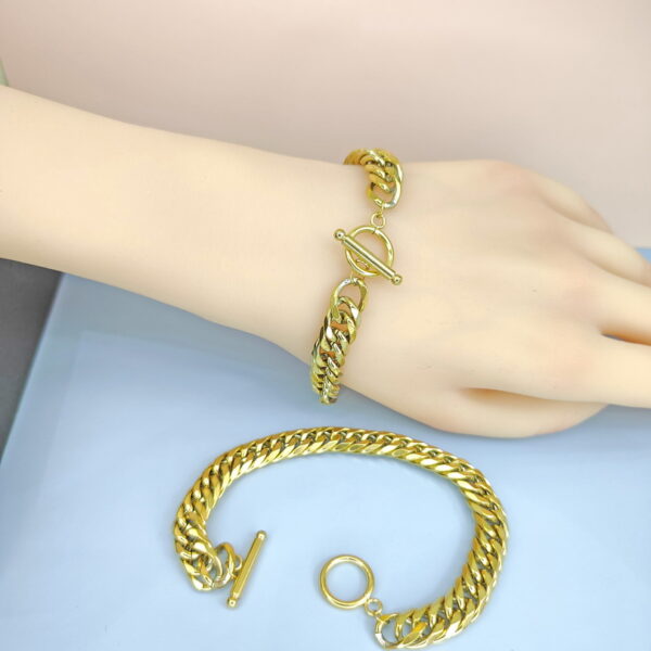 Stainless Steel Bracelets Bangles with Pandents Ot Clasps Good Quality No Change Color For Women Girls  ES250108128