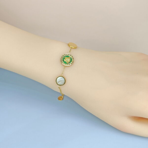 Stainless Steel Bracelets Bangles with Multi Pandants Round Good Quality No Change Color For Women Girls  ES250108150