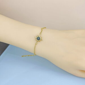 Stainless Steel Bracelets Bangles with Pandents Round Sun Good Quality No Change Color For Women Girls  ES250108160