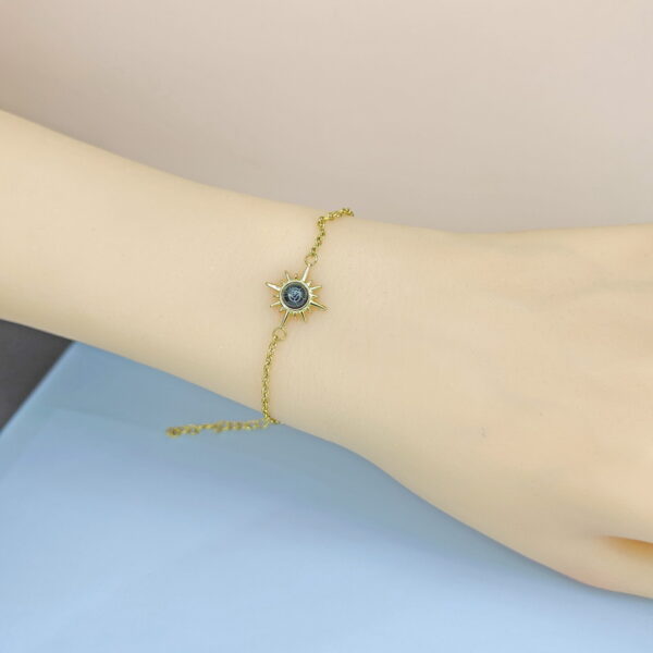 Stainless Steel Bracelets Bangles with Pandents Round Sun Good Quality No Change Color For Women Girls  ES250108160
