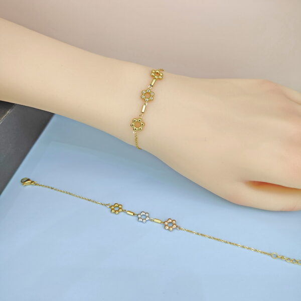 Stainless Steel Bracelets Bangles with Pandents Geometric  Good Quality No Change Color For Women Girls  ES250108161