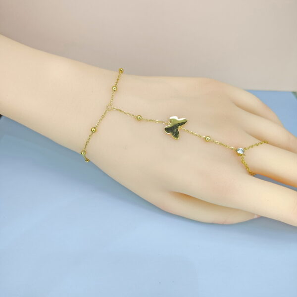 Stainless Steel Bracelets Bangles with Pandents Butterfly Good Quality No Change Color For Women Girls  ES250108162