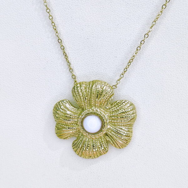 Stainless Steel Necklaces+Earrings Sets 18Inch Good Quality No Change Color For Women Girls SS241216006 - Image 2
