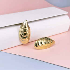 Stainless Steel Cubic Earrings  for Women and Girls Geometric Good Quality No Change Color BS250301002