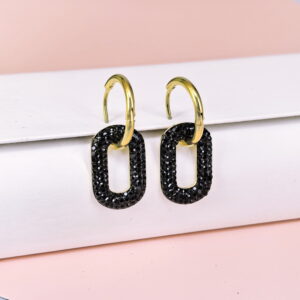Stainless Steel Cubic Earrings  for Women and Girls Oval Good Quality No Change Color BS250301027