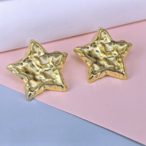 Stainless Steel Cubic Earrings  for Women and Girls Pentagram Good Quality No Change Color BS250301042