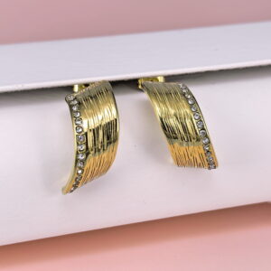 Stainless Steel Cubic Earrings  for Women and Girls Rectangular Good Quality No Change Color BS250301043