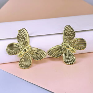 Stainless Steel Cubic Earrings  for Women and Girls Butterfly Good Quality No Change Color BS250301046