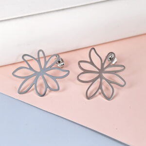 Stainless Steel Cubic Earrings  for Women and Girls Moon Good Quality No Change Color BS250301051