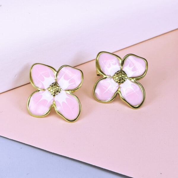 Stainless Steel Cubic Earrings  for Women and Girls Rainbow  Good Quality No Change Color BS250301061