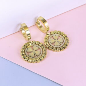 Stainless Steel Cubic Earrings  for Women and Girls Geometric Good Quality No Change Color BS250301065