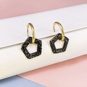 Stainless Steel Cubic Earrings  for Women and Girls Geometric Good Quality No Change Color BS250301066