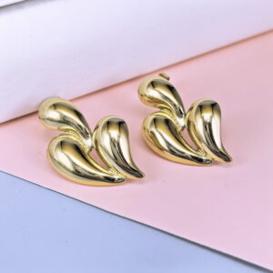 Stainless Steel Cubic Earrings  for Women and Girls Key Lock Good Quality No Change Color BS250301073