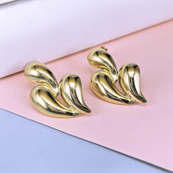 Stainless Steel Cubic Earrings  for Women and Girls Key Lock Good Quality No Change Color BS250301073