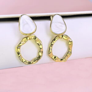Stainless Steel Cubic Earrings  for Women and Girls Multi Olive Good Quality No Change Color BS250301075