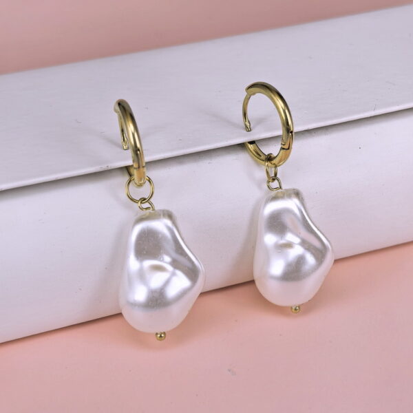 Stainless Steel Cubic Earrings  for Women and Girls Smooth Good Quality No Change Color BS250301082
